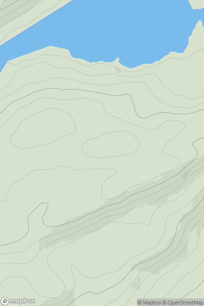 Thumbnail image for Creag Mhor [Oban to Loch Fyne] [NM998026] showing contour plot for surrounding peak
